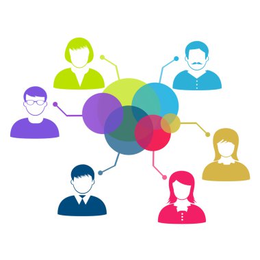 Beyaz insanlar simgeler