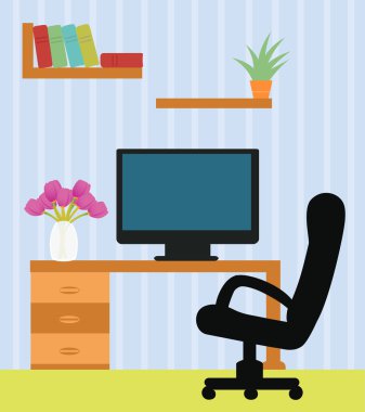 İşyeri ile duvar odadaki