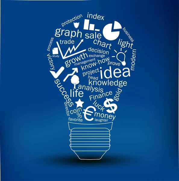 Creative light bulb — Stock Vector