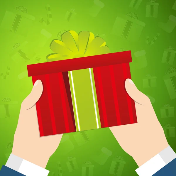 Caja de regalo abstracta — Vector de stock