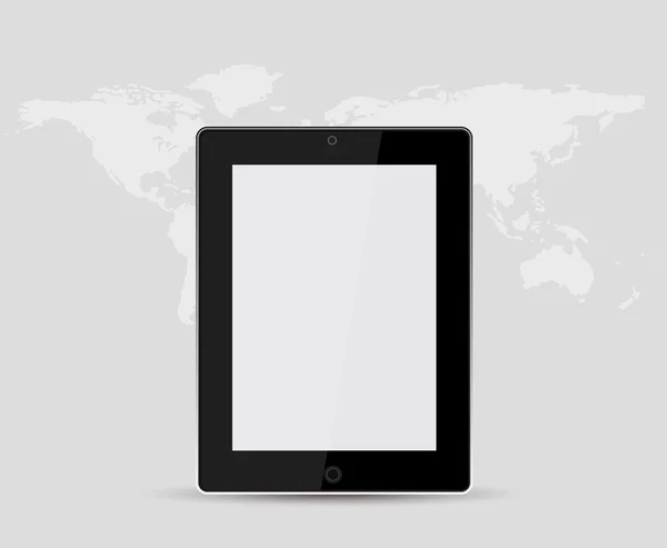Tablet ordenador con pantalla táctil — Vector de stock