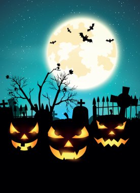 Cadılar Bayramı poster. Cadılar Bayramı vektör arka plan