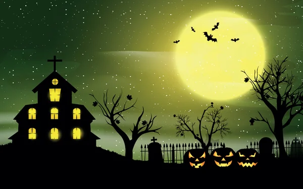 Manifesto di Halloween Illustrazioni Stock Royalty Free