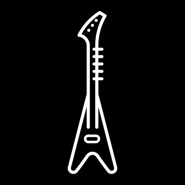 Electric Guitar Icon — Stock Vector