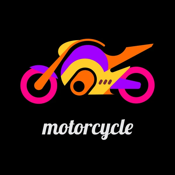 El icono de la motocicleta — Vector de stock