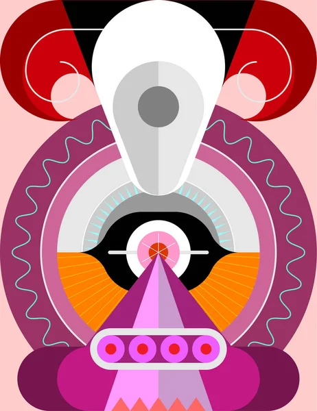 Bélier Zodiaque Signe Astrologique Abstrait Art Moderne Vecteur Illustration — Image vectorielle
