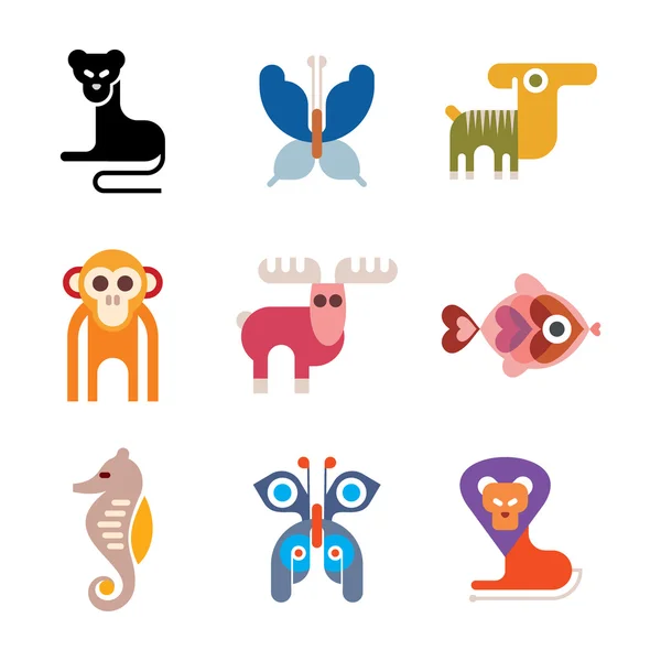 動物のアイコンストックベクター ロイヤリティフリー動物のアイコン 動物のアイコンストックベクター ロイヤリティフリー動物のアイコン
