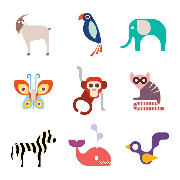 Animal Icon set — Stock Vector