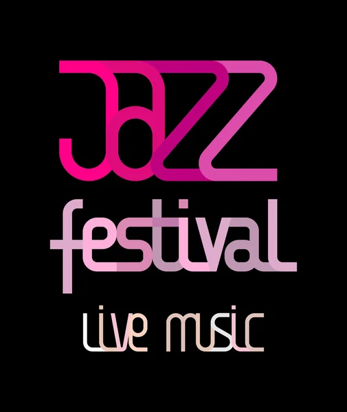 Jazz fesztivál plakát — Stock Vector