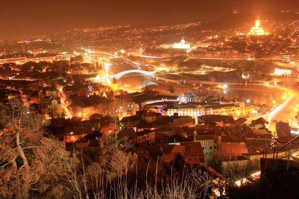 Tbilisi Night Cityscape — Stock Photo, Image