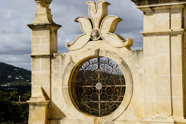 Fonte Palácio Estoi Obra Arquitectura Romântica Única Região Algarvia Portugal — Fotografia de Stock