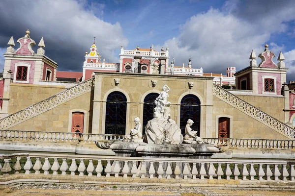 Fonte Palácio Estoi Obra Arquitectura Romântica Única Região Algarvia Portugal — Fotografia de Stock