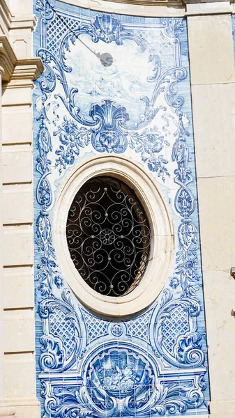 Antiguos Azulejos Azulejo Jardín Del Palacio Estoi Algarve Portugal — Foto de Stock