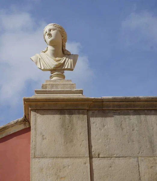 Скульптура Мозаика Саду Дворца Эстой Алгарве Португалия — стоковое фото