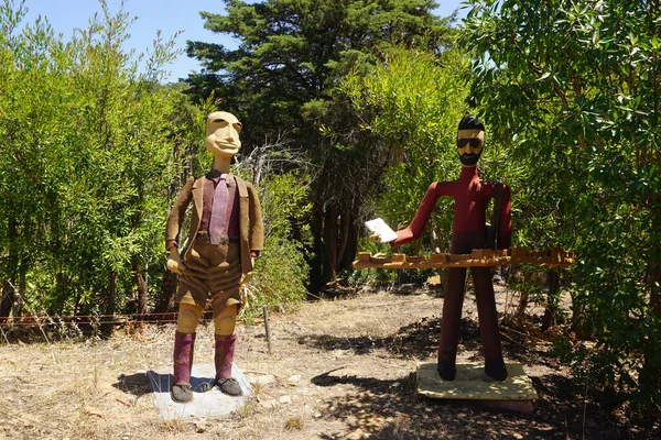 Passeio Das Figuras Portugal Avec Poupées Forêt — Photo