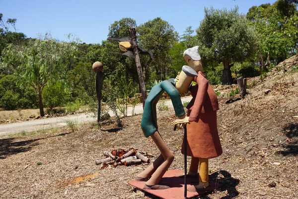 Passeio Das Figuras Portugal Med Dockor Skogen — Stockfoto