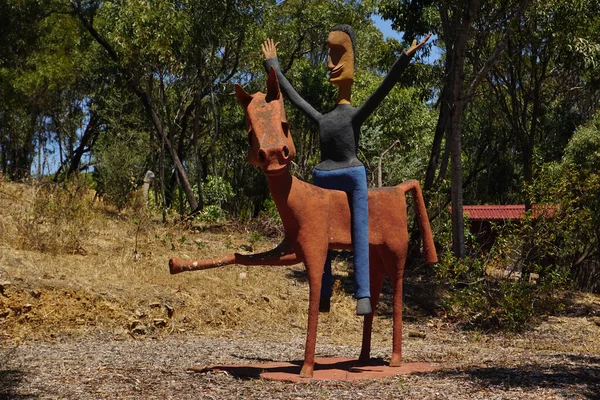 Passeio Das Figuras Portogallo Con Bambole Nella Foresta — Foto Stock