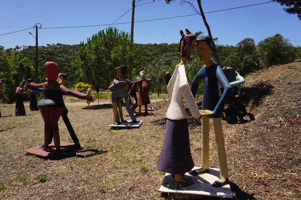 Passeio Das Figuras Portugal Con Muñecas Bosque — Foto de Stock