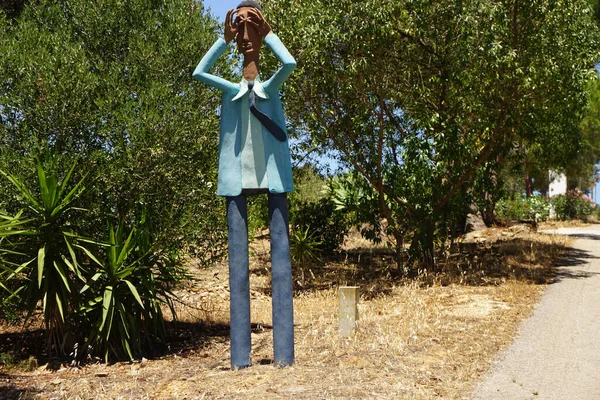 Passeio Das Figuras Portogallo Con Bambole Nella Foresta — Foto Stock