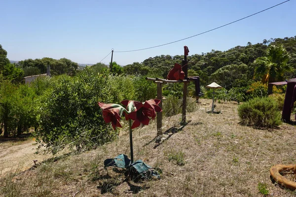 Passeio Das Figuras Portugal Met Poppen Het Bos — Stockfoto