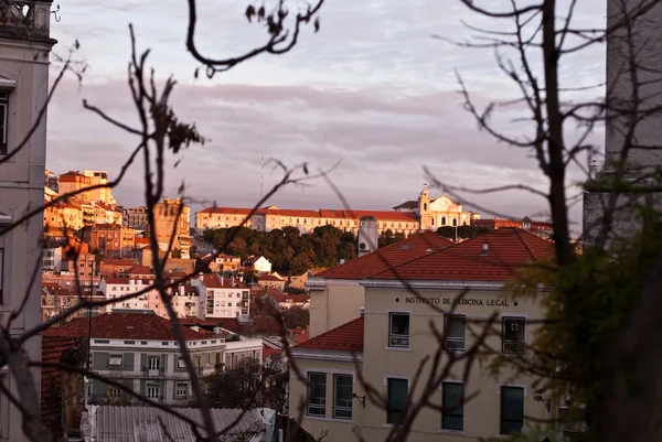 Widok z ulicy Lizbony — Zdjęcie stockowe