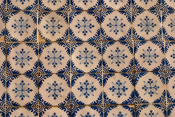 Detalhe de azulejos tradicionais de fachadas — Fotografia de Stock