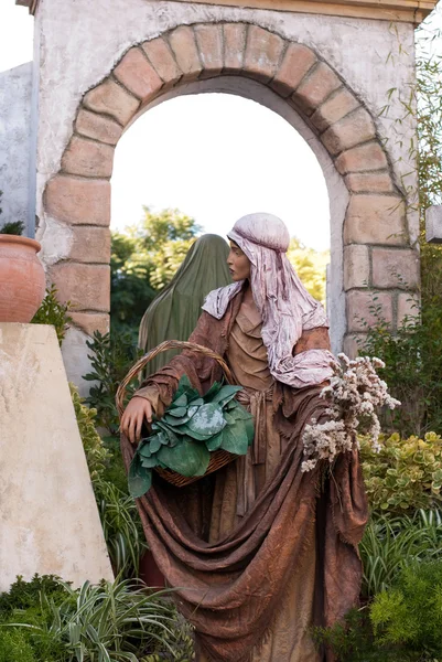 Scène de nativité intérieure — Photo