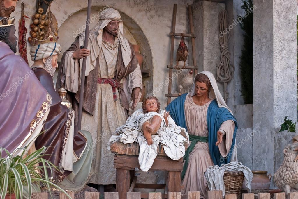 Indoor nativity scene Stock Photo by ©elenapavlova 60203527