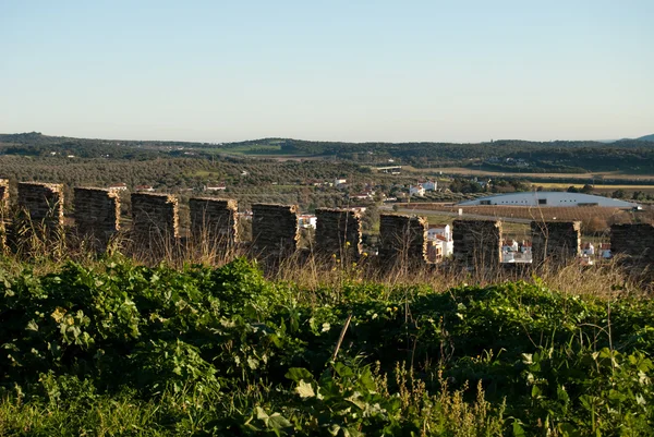 Bekijken van de oude portugese stad - Estramuz — Stockfoto