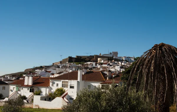 Nézd a régi portugál város - Estramuz — Stock Fotó