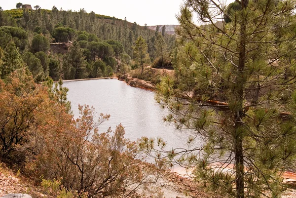 The Río Tinto (red river) is a river in southwestern Spain — Stock Photo, Image