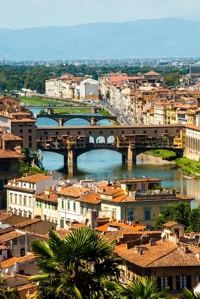 Γέφυρα ponte vecchio της Φλωρεντίας, Ιταλία Φωτογραφία Αρχείου