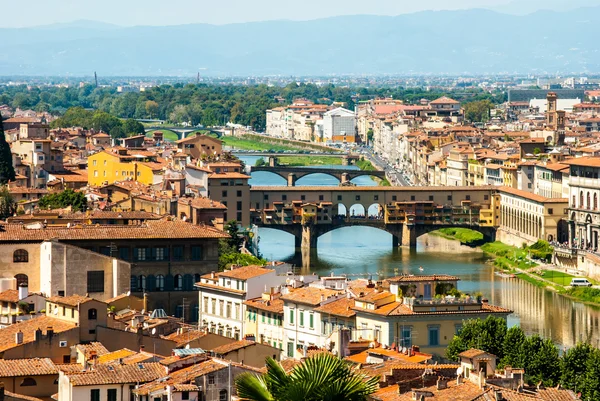 Híd ponte vecchio, florence, Olaszország Jogdíjmentes Stock Képek