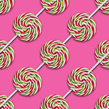 üzerinde sorunsuz pembe lolipop