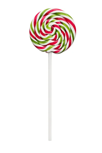 Colorful sugar lollipop isolated over white — Stock Photo, Image