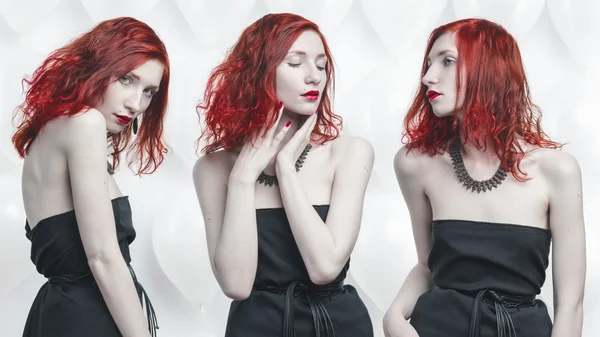 赤毛の若い女性概念肖像画 — ストック写真