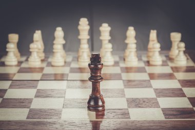 Satranç liderlik kavramı üzerinde satranç