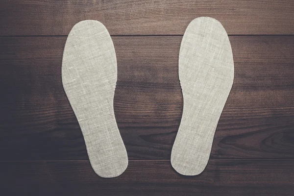 Grey insoles for shoes — Stock Photo, Image