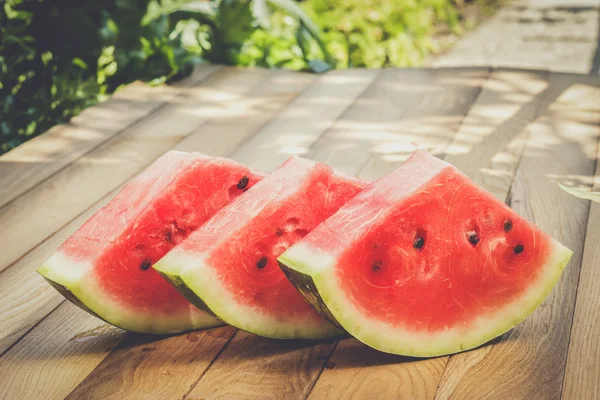 Watermelon on the table — Stock Photo, Image