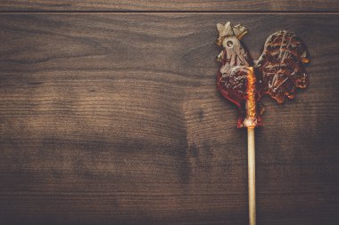 şeker lolipop horoz şeklinde