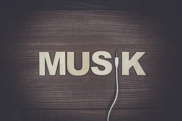 Concept de musique mot — Photo