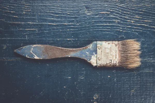 Old brush on the table — Stock Photo, Image