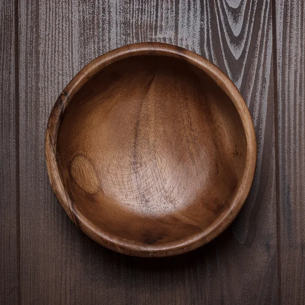 Salad bowl on the wooden table — Stock Photo, Image