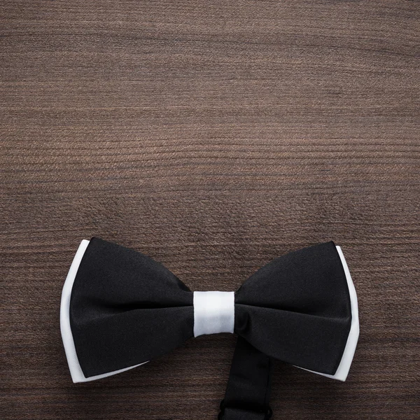 Black and white bow tie background — Stock Photo, Image