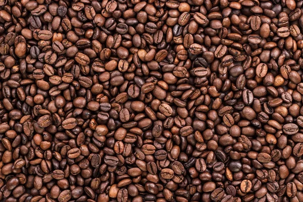 Coffee beans on the table background — Stock Photo, Image