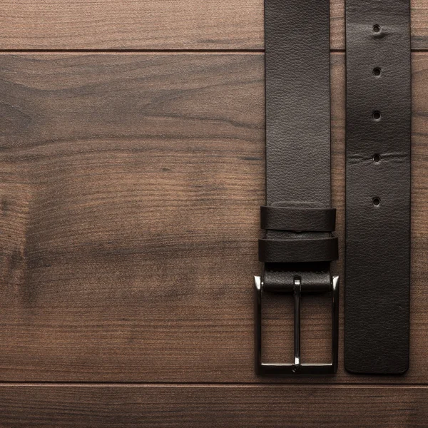 Brown leather belt for men — Stock Photo, Image