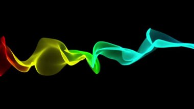 Gökkuşağı renginde dalgalı loopable arka plan