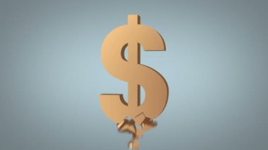 dolar işareti imha kavram üzerinde gri