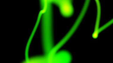 Yeşil bozuk neon satırları döngü arka plan