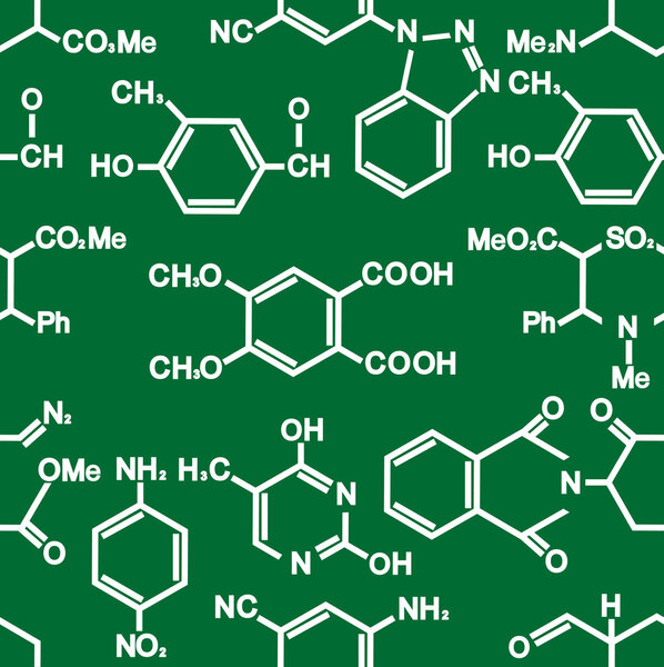 Chemistry seamless background pattern